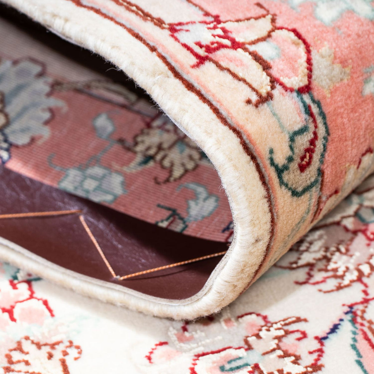 Tapis de couloir Tapis persan - Tabriz - Royal - 187 x 77 cm - beige