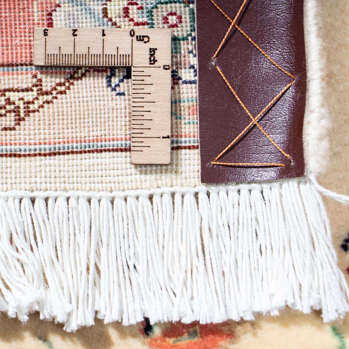 Tapis de couloir Tapis persan - Tabriz - Royal - 187 x 77 cm - beige