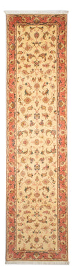 Tapis de couloir Tapis persan - Tabriz - Royal - 290 x 74 cm - beige