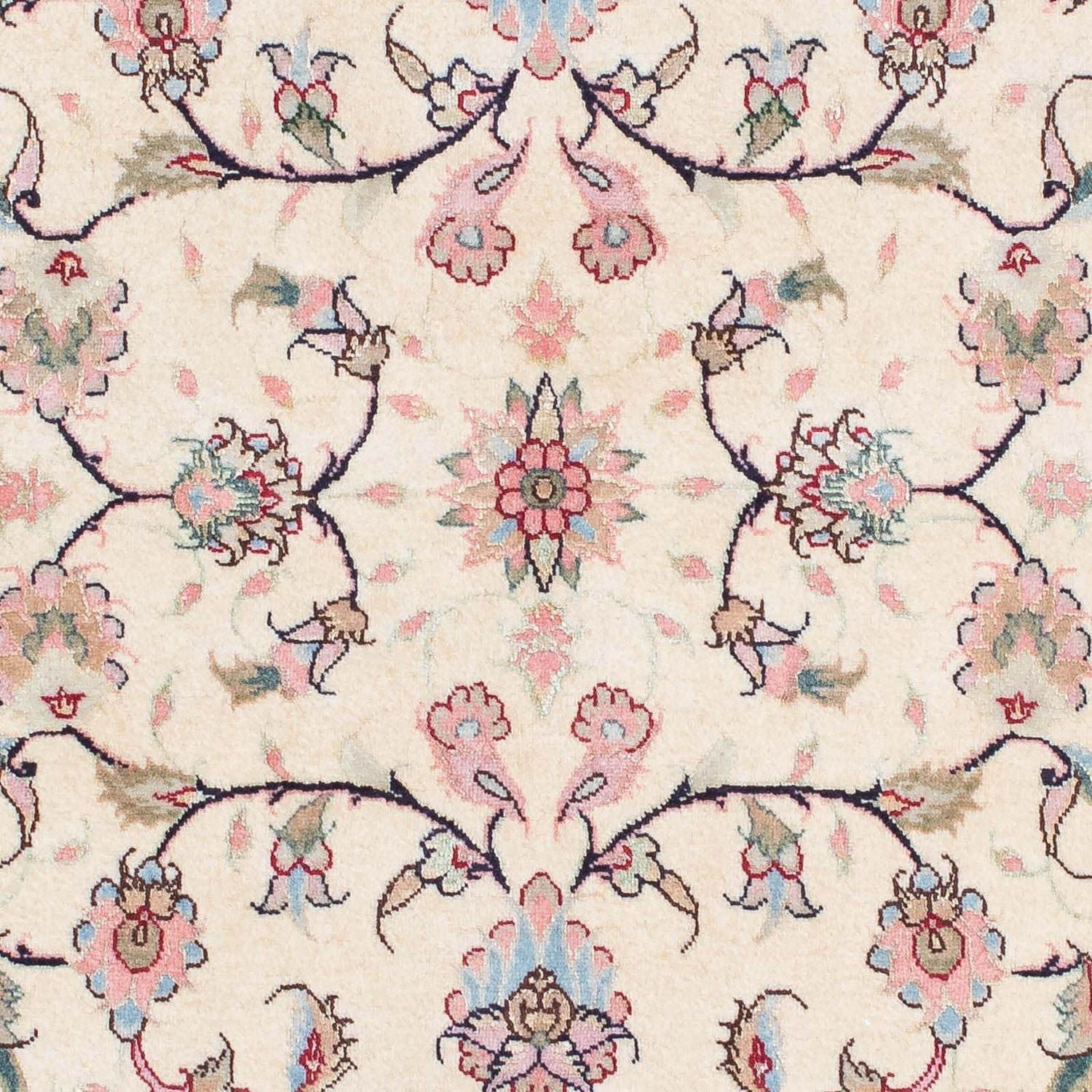 Tapis de couloir Tapis persan - Tabriz - Royal - 202 x 77 cm - beige