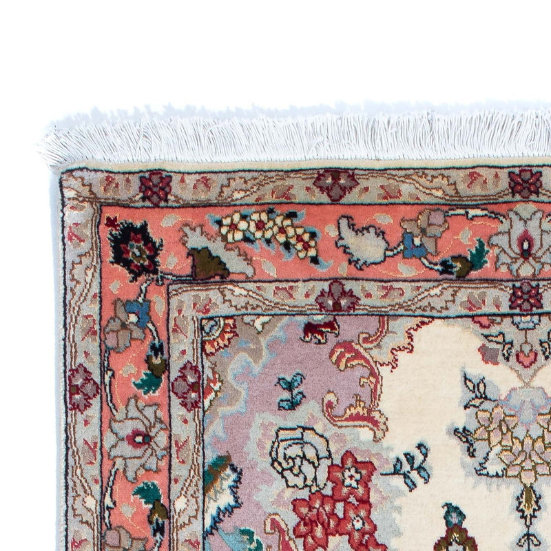 Tapis de couloir Tapis persan - Tabriz - Royal - 205 x 82 cm - beige
