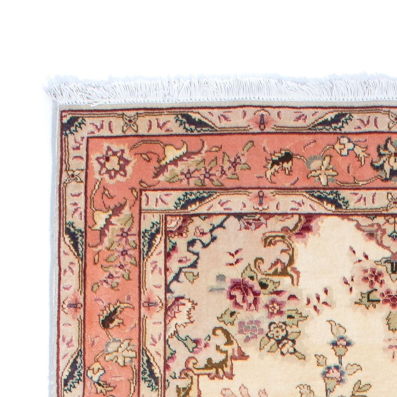 Tapis de couloir Tapis persan - Tabriz - Royal - 221 x 82 cm - beige
