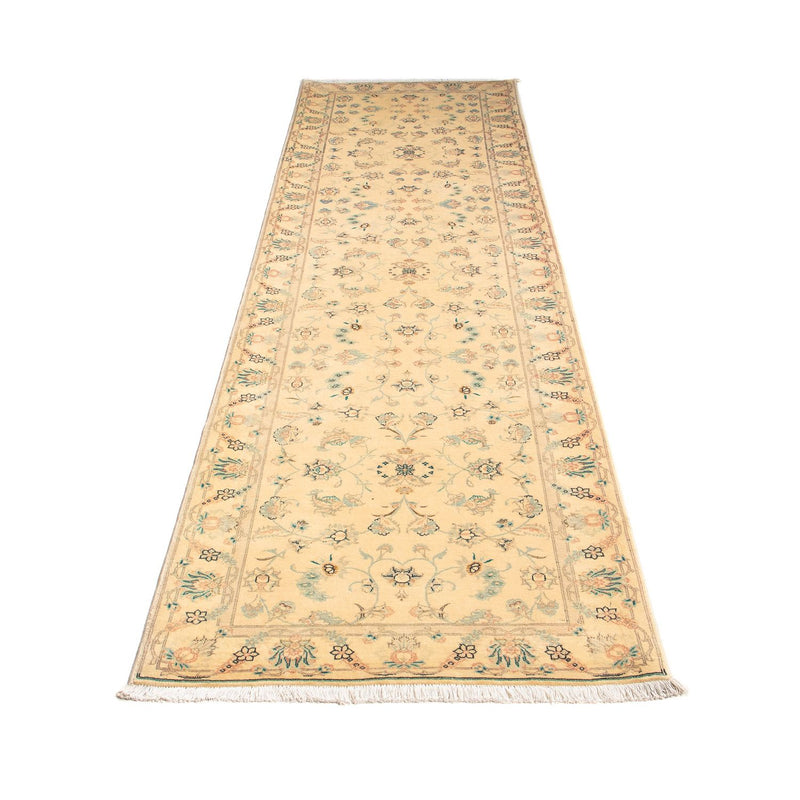 Tapis de couloir Tapis persan - Tabriz - Royal - 292 x 79 cm - marron clair