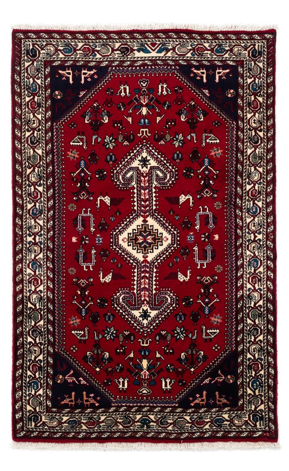Tapis persan - Nomadic - 163 x 99 cm - rouge foncé