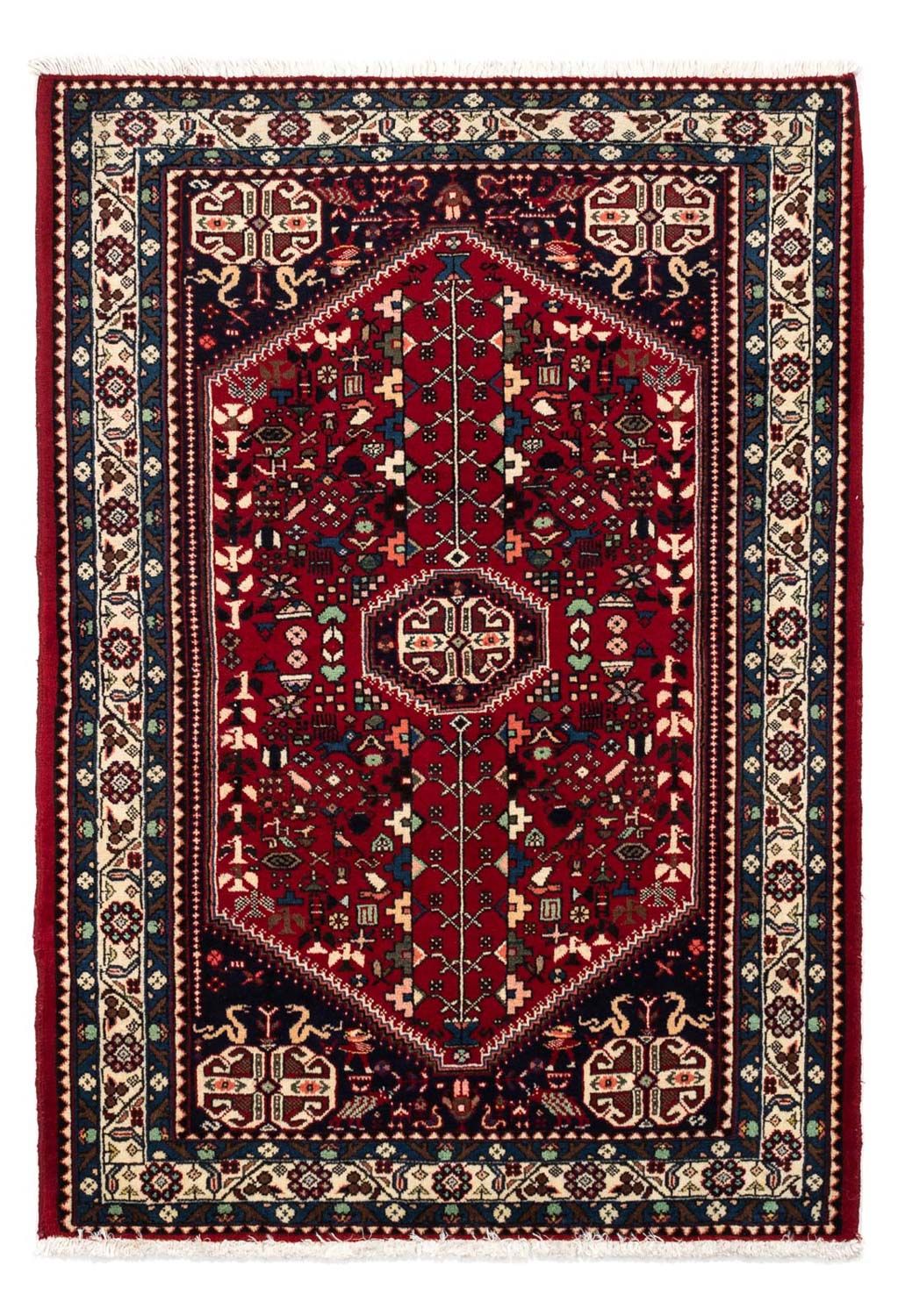 Tapis persan - Nomadic - 150 x 101 cm - rouge foncé