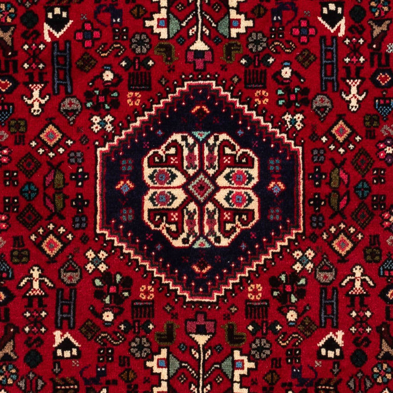 Tapis persan - Nomadic - 149 x 106 cm - rouge foncé