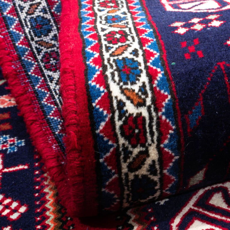 Tapis persan - Nomadic - 145 x 100 cm - rouge foncé
