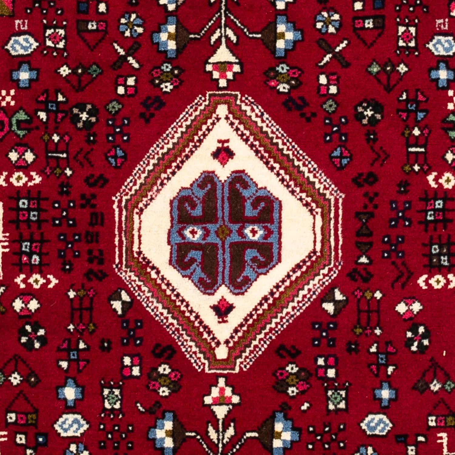 Tapis persan - Nomadic - 150 x 98 cm - rouge foncé
