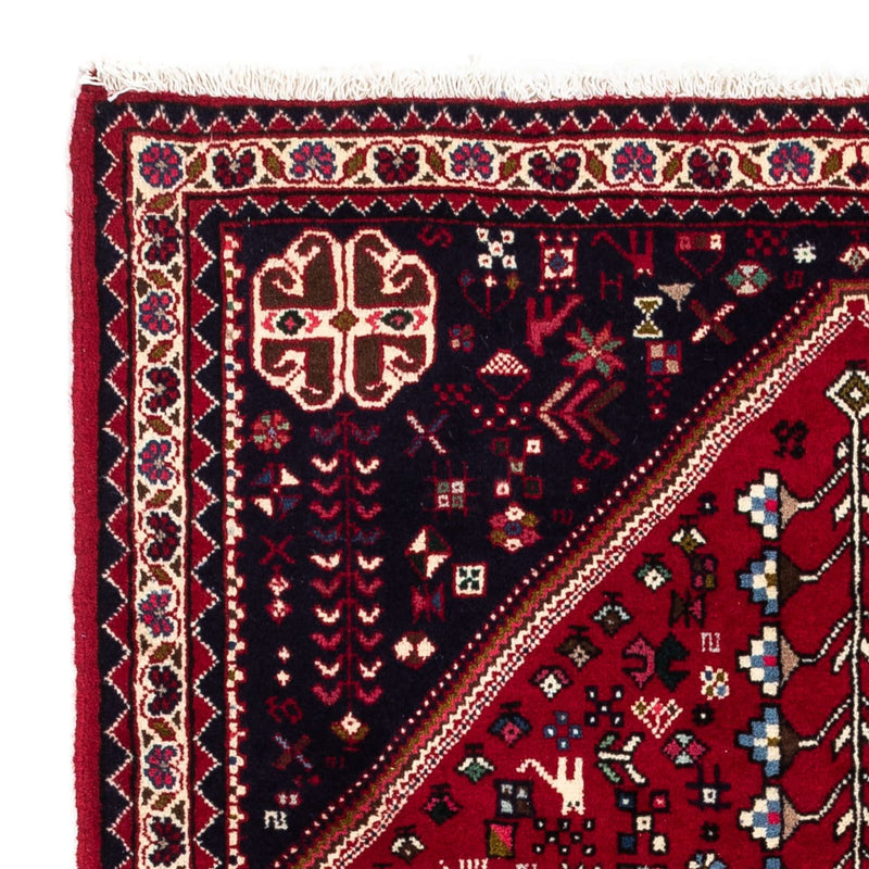 Tapis persan - Nomadic - 150 x 98 cm - rouge foncé
