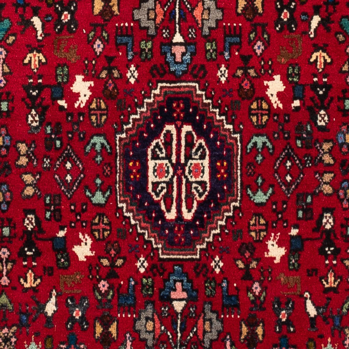 Tapis persan - Nomadic - 159 x 107 cm - rouge foncé