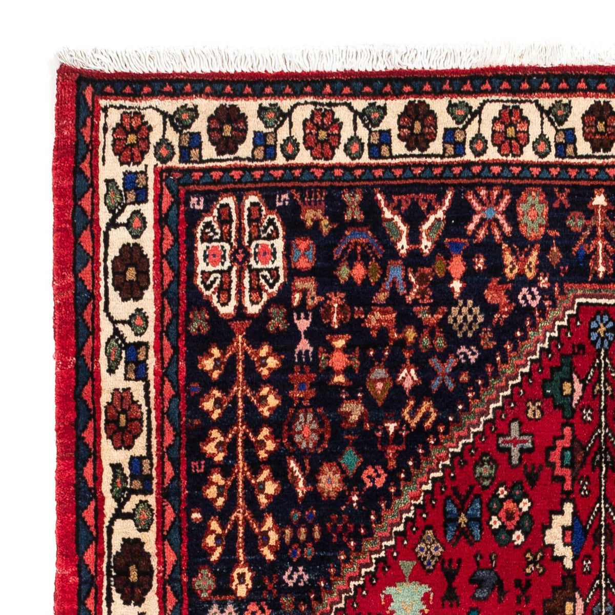 Tapis persan - Nomadic - 159 x 107 cm - rouge foncé