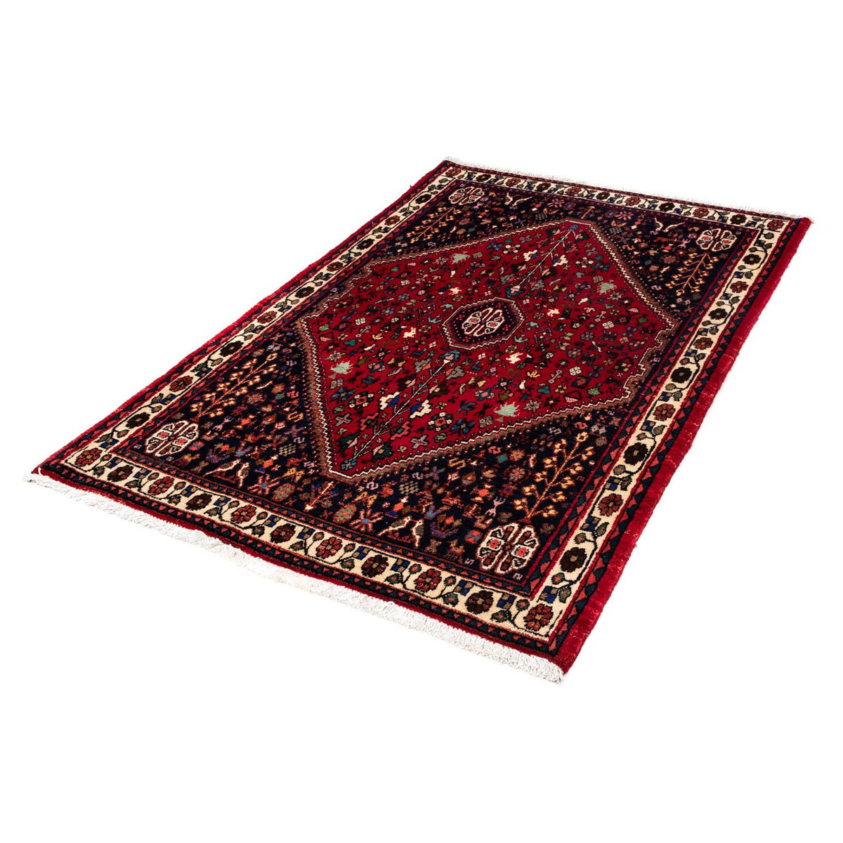 Tapis persan - Nomadic - 159 x 107 cm - rouge foncé