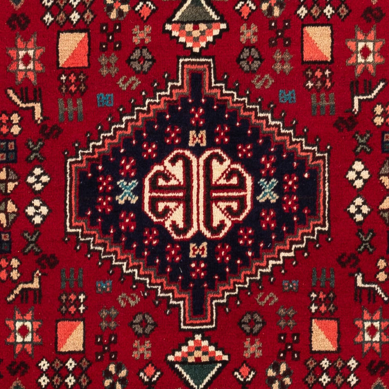 Tapis persan - Nomadic - 144 x 100 cm - rouge foncé
