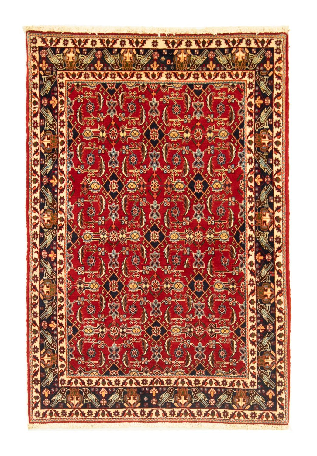 Tapis persan - Nomadic - 150 x 103 cm - rouge