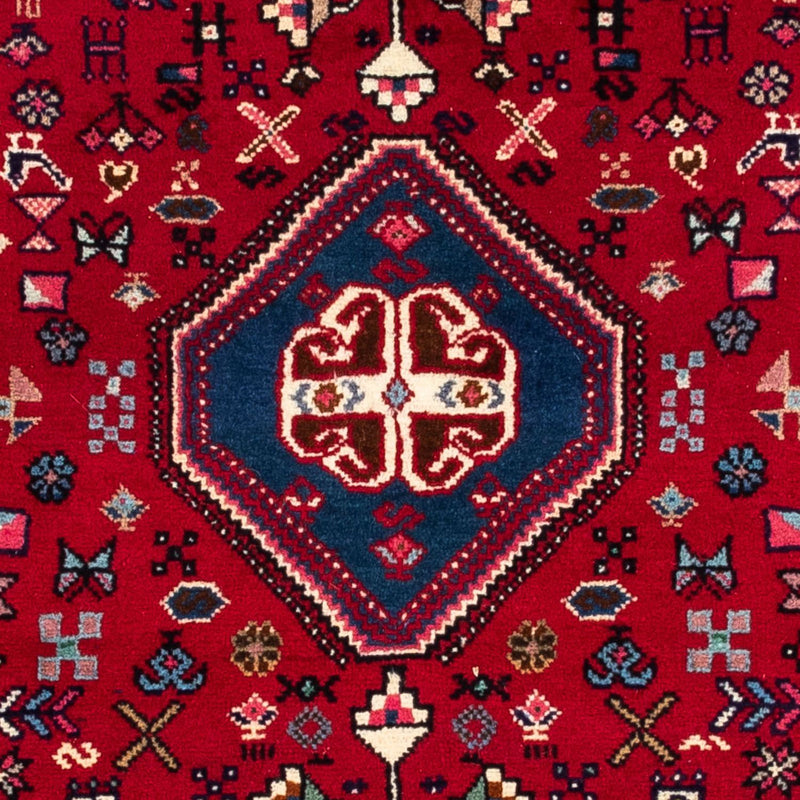 Tapis persan - Nomadic - 150 x 103 cm - rouge foncé