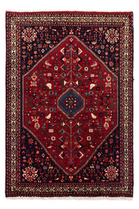 Tapis persan - Nomadic - 145 x 100 cm - rouge foncé