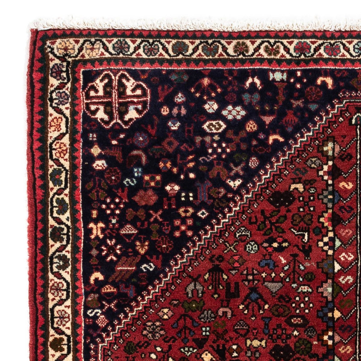 Tapis persan - Nomadic - 152 x 110 cm - rouge foncé