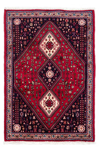 Tapis persan - Nomadic - 143 x 97 cm - rouge foncé