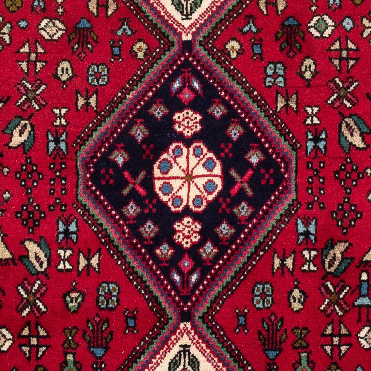 Tapis persan - Nomadic - 143 x 97 cm - rouge foncé