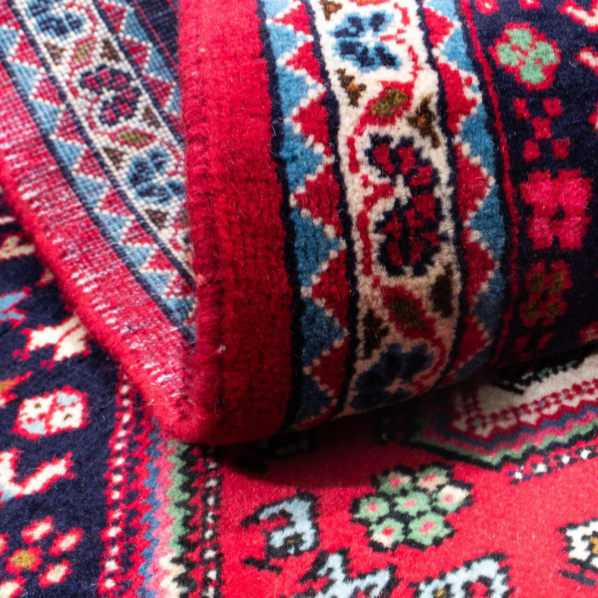 Tapis persan - Nomadic - 143 x 97 cm - rouge foncé