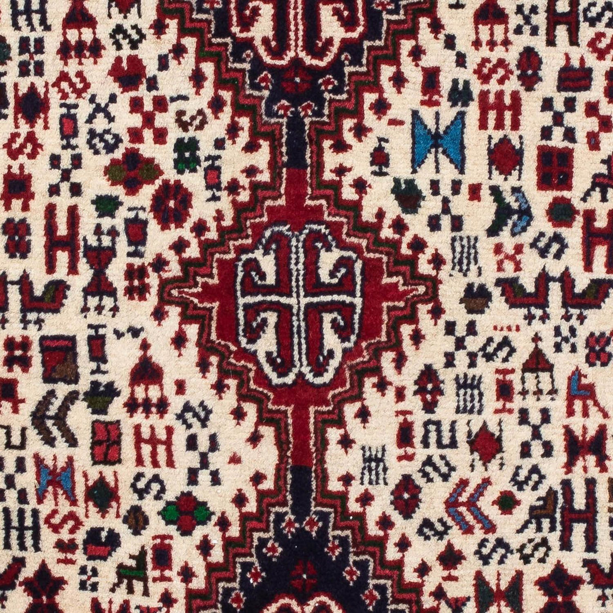 Tapis persan - Nomadic - 123 x 75 cm - beige