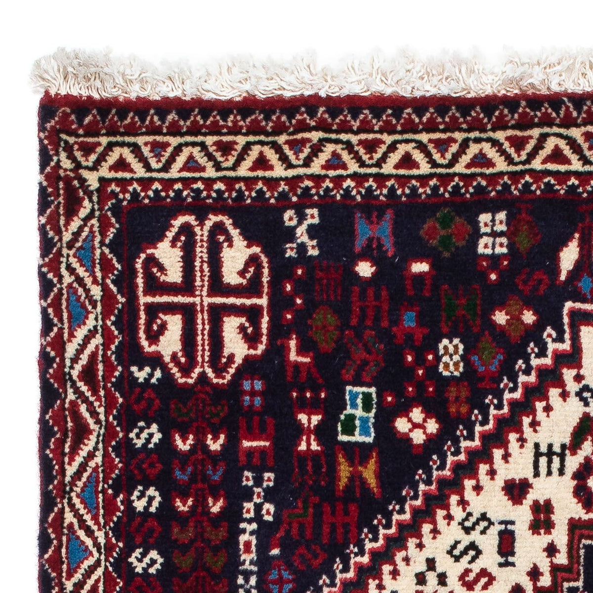 Tapis persan - Nomadic - 123 x 75 cm - beige