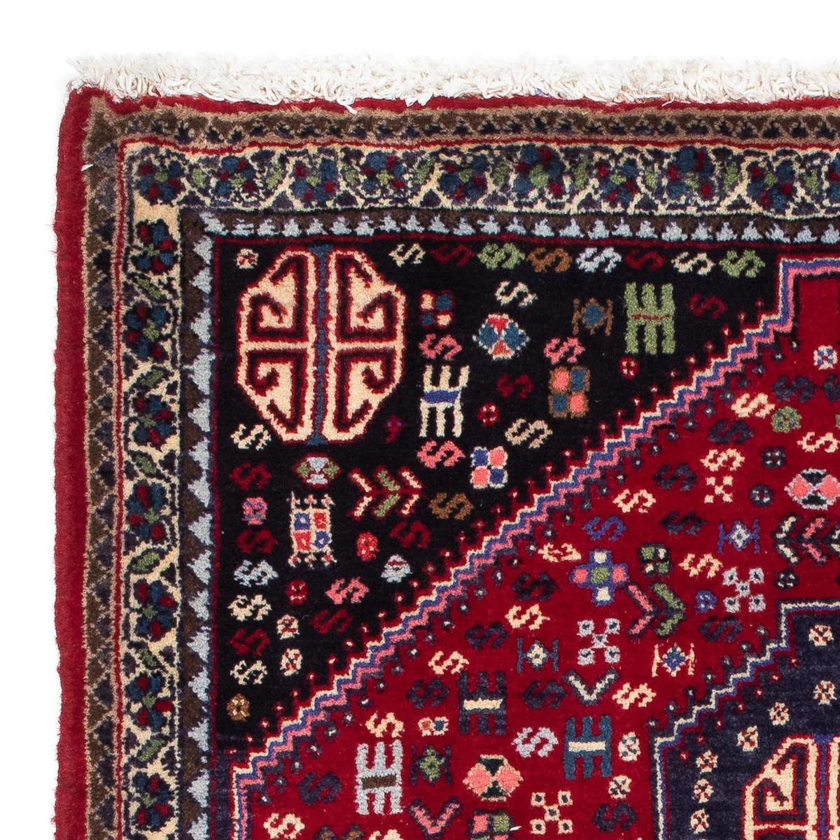 Tapis persan - Nomadic - 118 x 80 cm - rouge foncé