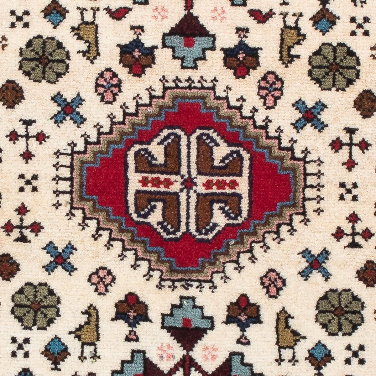 Tapis persan - Nomadic - 116 x 75 cm - beige