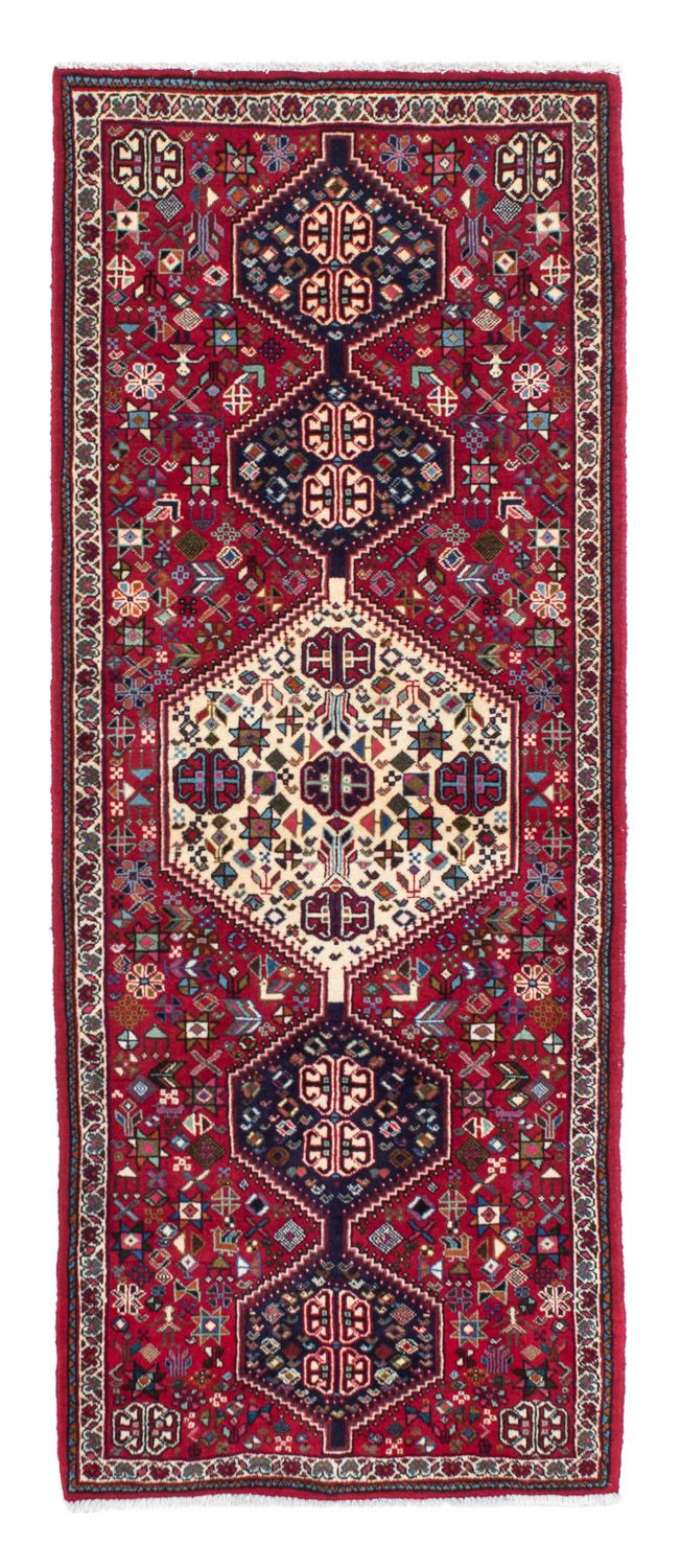 Tapis de couloir Tapis persan - Nomadic - 195 x 78 cm - rouge foncé