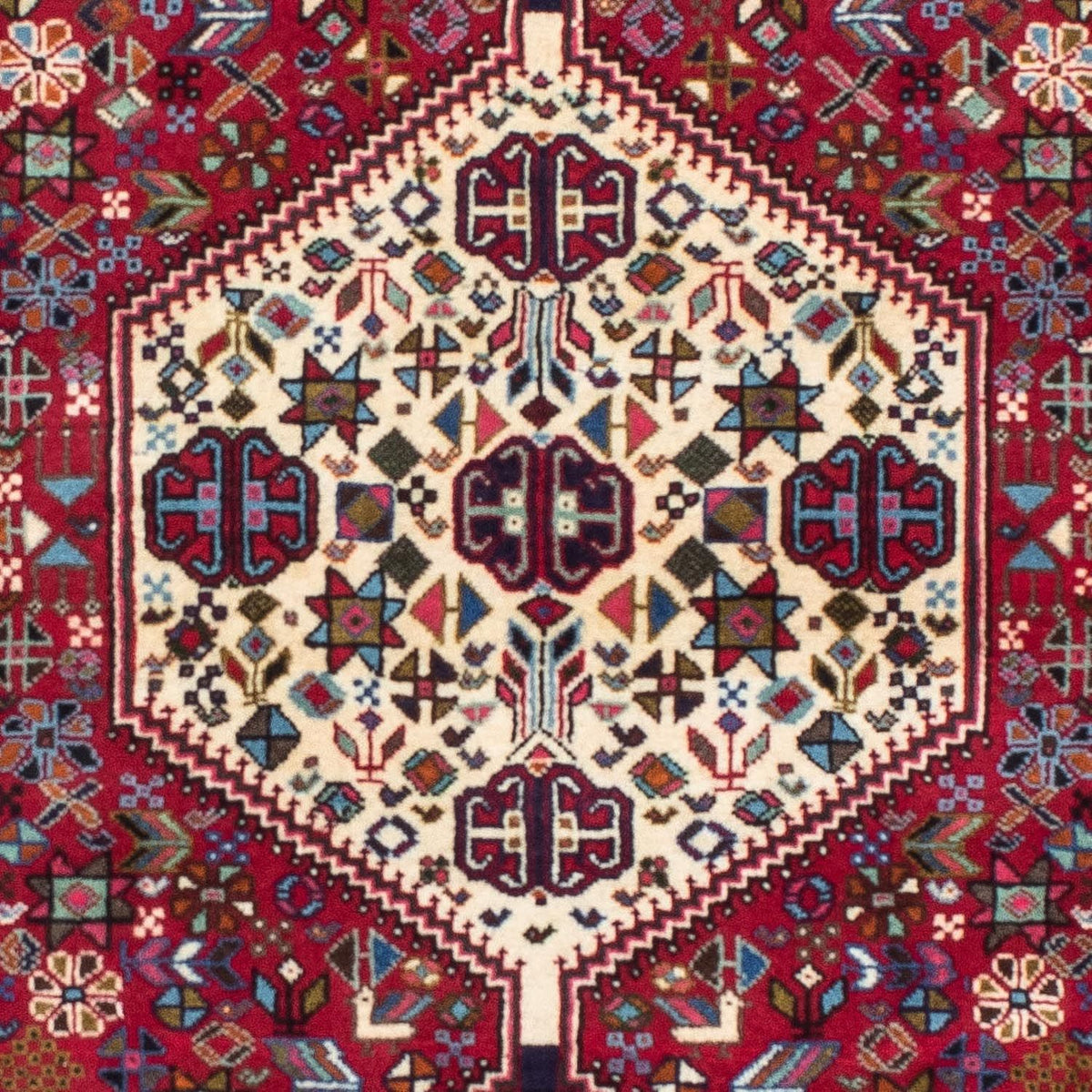 Tapis de couloir Tapis persan - Nomadic - 195 x 78 cm - rouge foncé