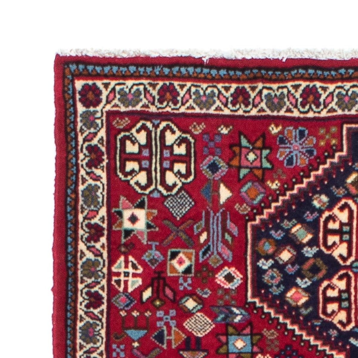 Tapis de couloir Tapis persan - Nomadic - 195 x 78 cm - rouge foncé