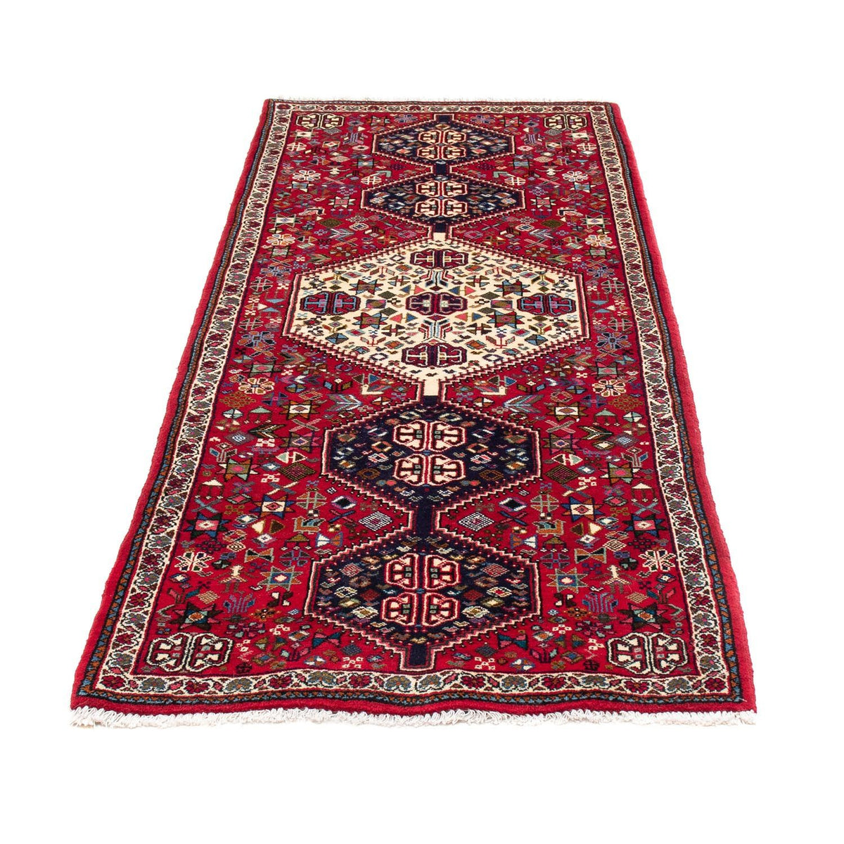 Tapis de couloir Tapis persan - Nomadic - 195 x 78 cm - rouge foncé