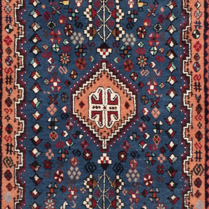 Tapis de couloir Tapis persan - Nomadic - 206 x 78 cm - bleu foncé