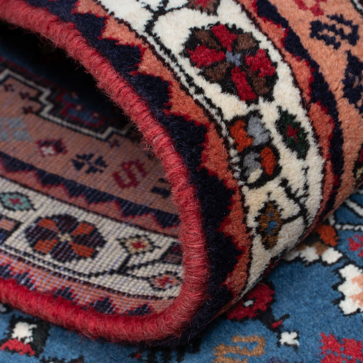 Tapis de couloir Tapis persan - Nomadic - 206 x 78 cm - bleu foncé