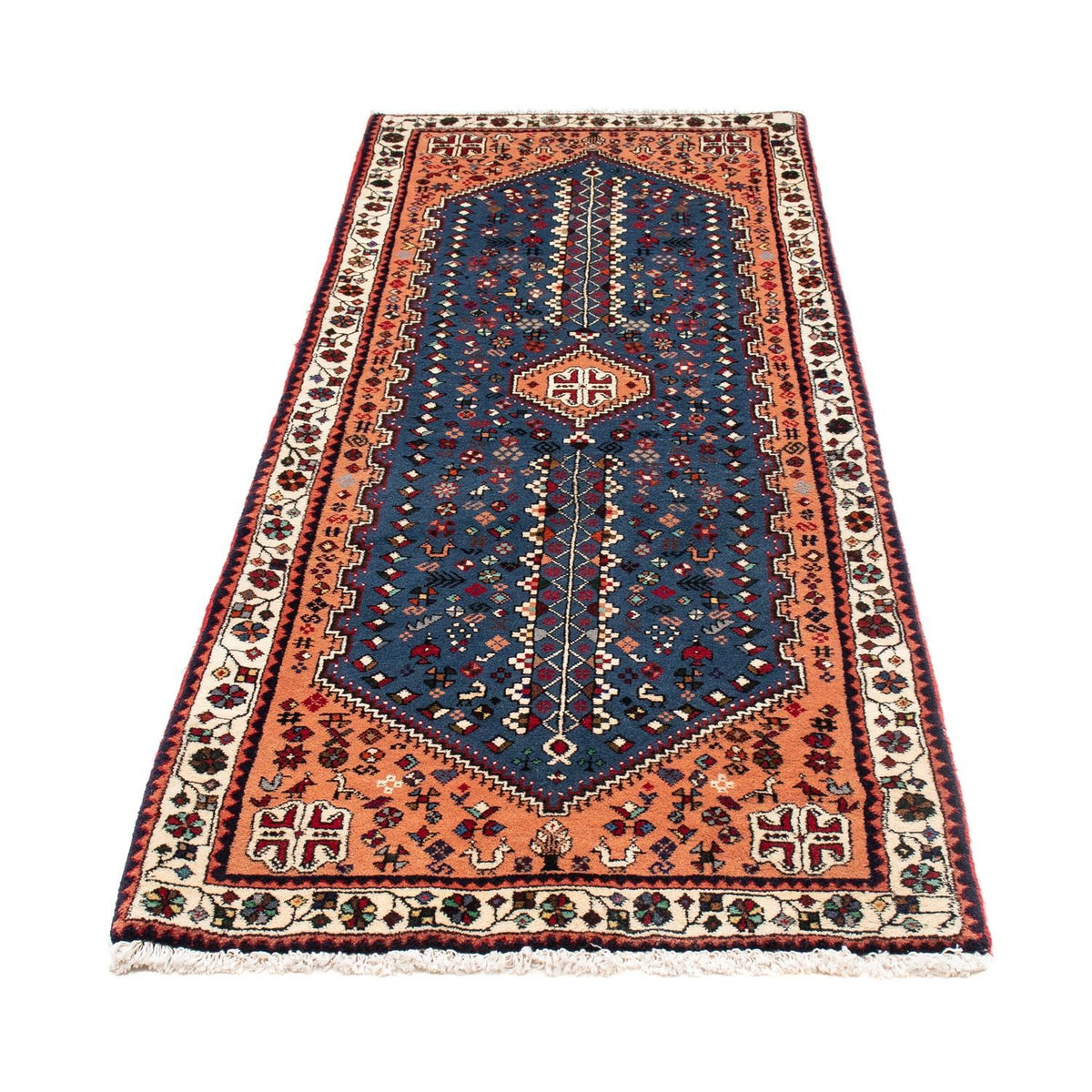 Tapis de couloir Tapis persan - Nomadic - 206 x 78 cm - bleu foncé