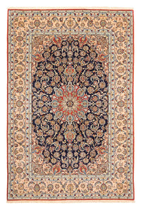 Tapis persan - Isfahan - Premium - 300 x 200 cm - bleu foncé