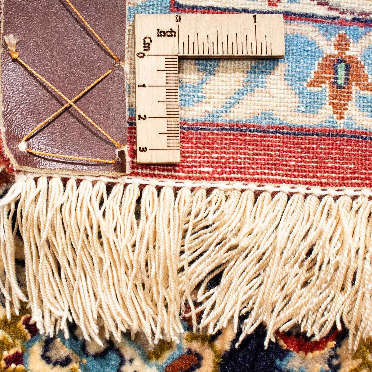 Tapis persan - Isfahan - Premium - 300 x 200 cm - bleu foncé