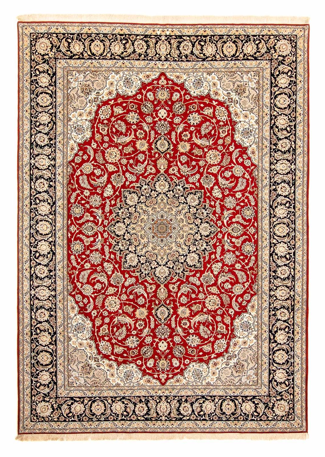 Tapis persan - Isfahan - Premium - 370 x 253 cm - rouge foncé