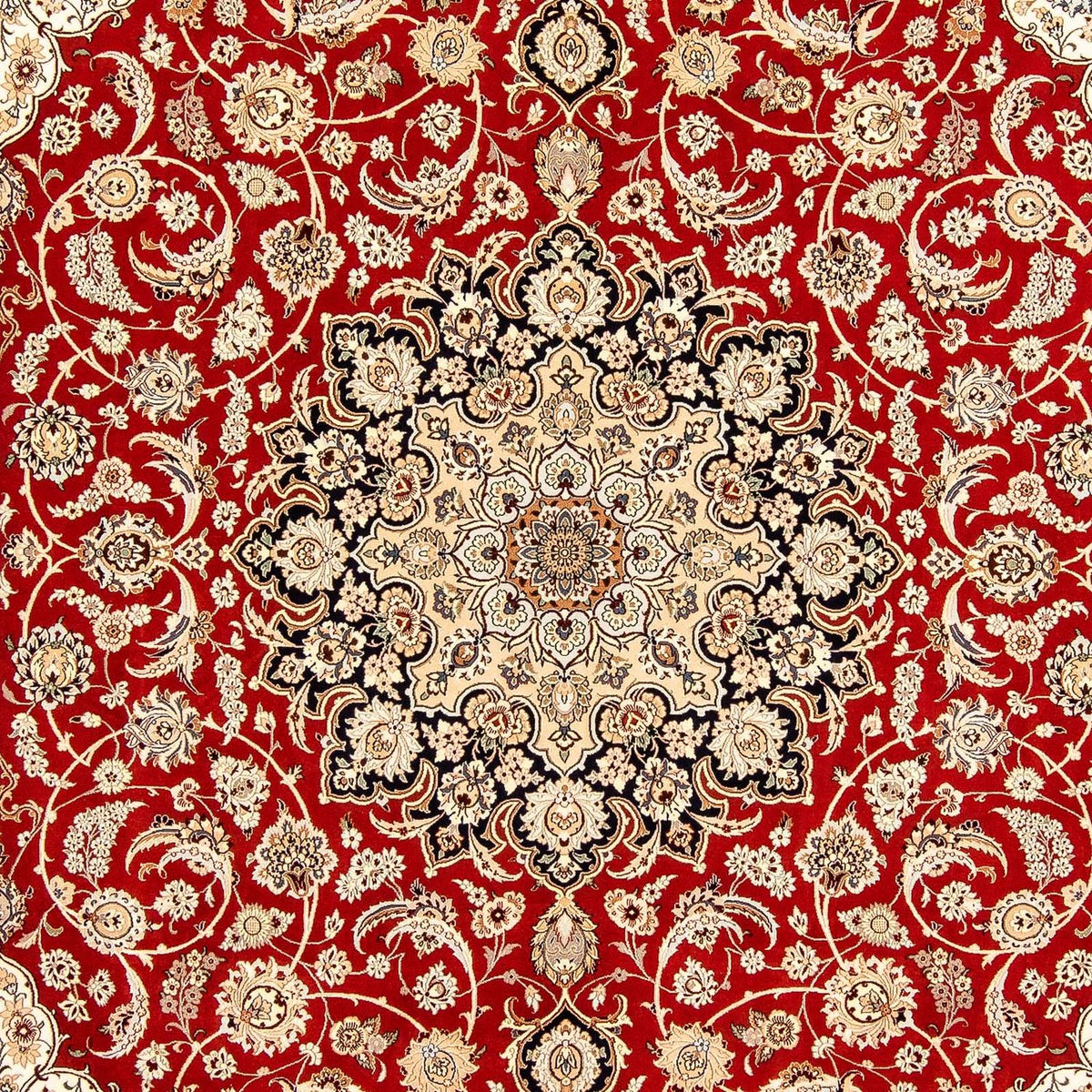 Tapis persan - Isfahan - Premium - 370 x 253 cm - rouge foncé