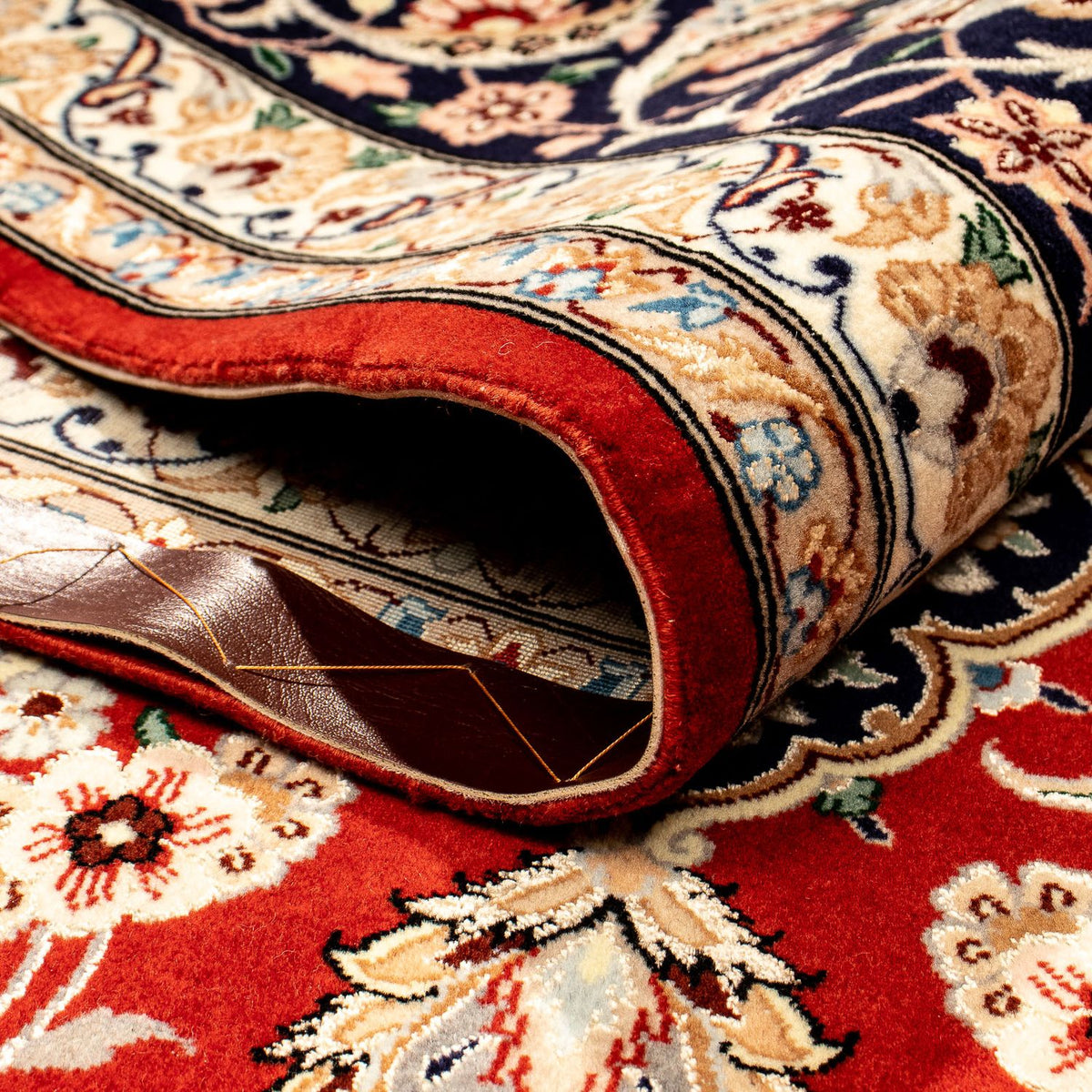 Tapis persan - Isfahan - Premium - 370 x 253 cm - rouge foncé