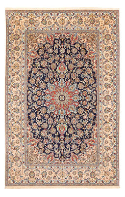 Tapis persan - Isfahan - Premium - 308 x 200 cm - bleu foncé