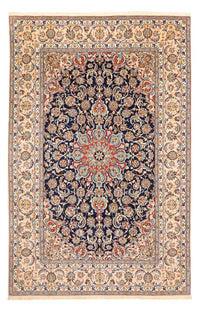 Tapis persan - Isfahan - Premium - 308 x 200 cm - bleu foncé