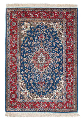 Tapis persan - Isfahan - Premium - 198 x 133 cm - bleu