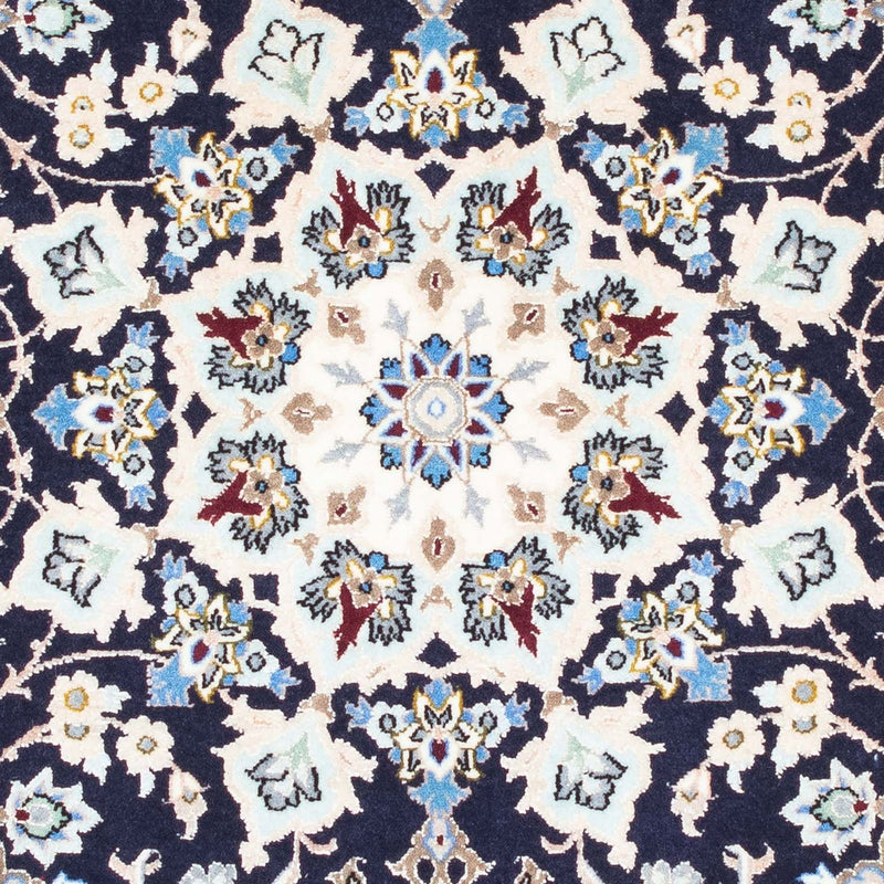 Tapis persan - Isfahan - Premium - 104 x 72 cm - bleu foncé