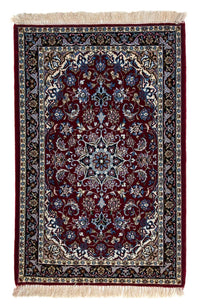 Tapis persan - Isfahan - Premium - 108 x 70 cm - rouge foncé