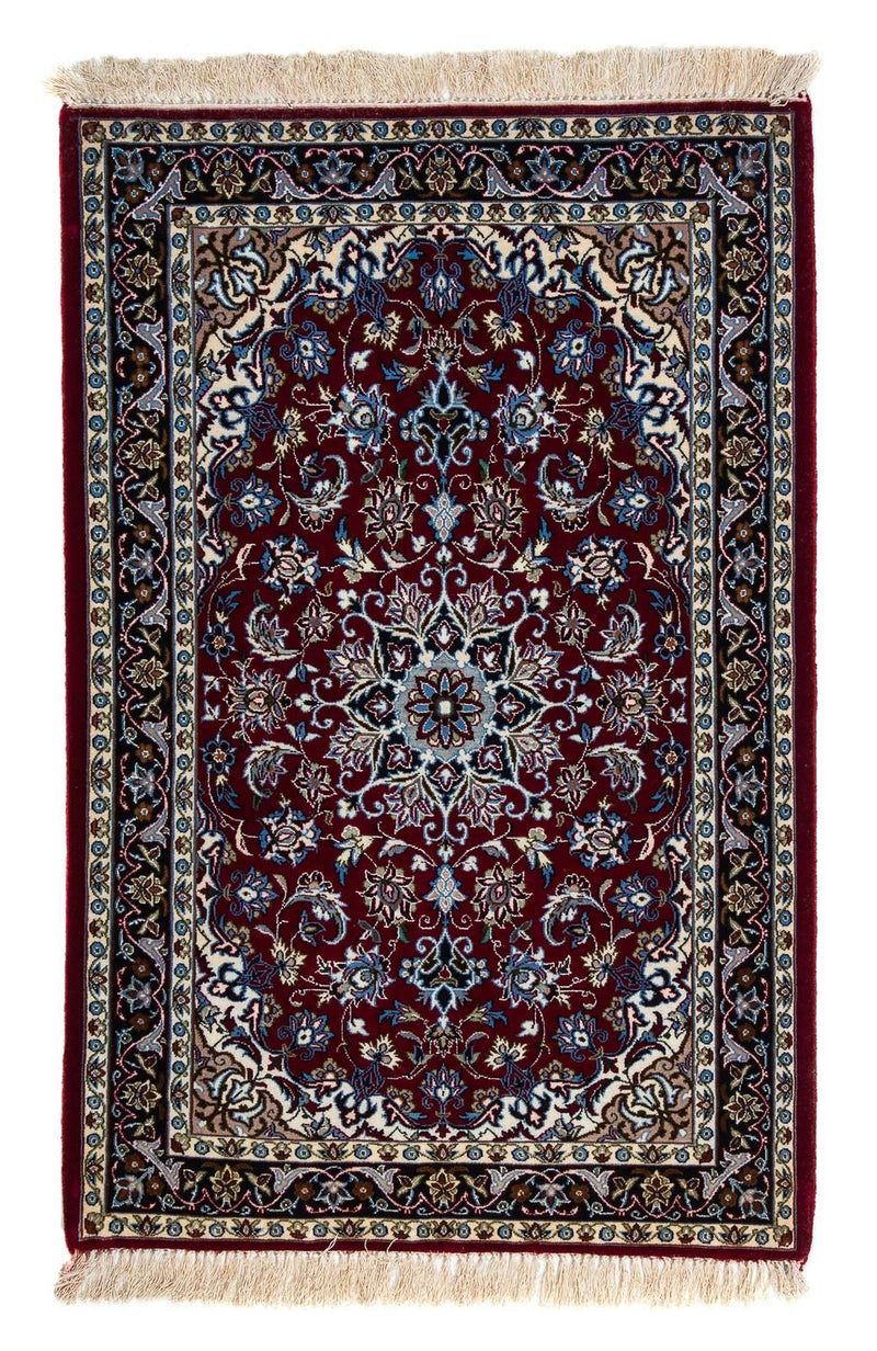 Tapis persan - Isfahan - Premium - 108 x 70 cm - rouge foncé