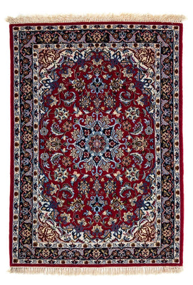 Tapis persan - Isfahan - Premium - 101 x 71 cm - rouge foncé