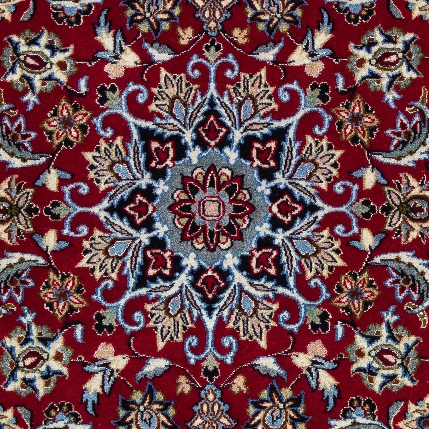 Tapis persan - Isfahan - Premium - 101 x 71 cm - rouge foncé