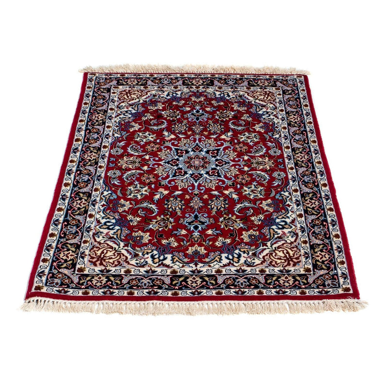 Tapis persan - Isfahan - Premium - 101 x 71 cm - rouge foncé
