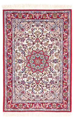 Tapis persan - Isfahan - Premium - 105 x 70 cm - beige